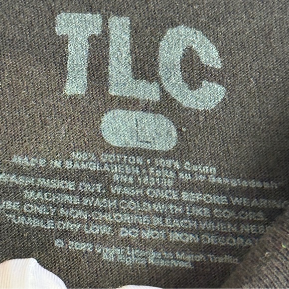 TLC “No Scrubs” Graphic Tee Black Large Vintage Y2K R&B Hip Hop - Picture 2 of 4